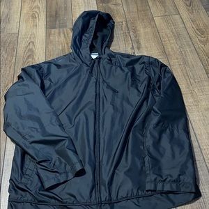 Black Nike raincoat